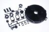 FILTRE CHARBON UNIV. KF25 + 16 PIECES DE FIXATION 210 X 31 MM