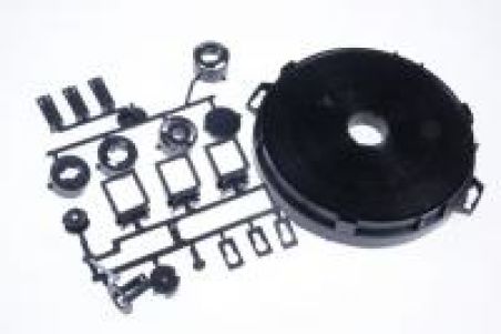 FILTRE CHARBON UNIV. KF25 + 16 PIECES DE FIXATION 210 X 31 MM